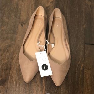 A New Day Taupe Suede Flats